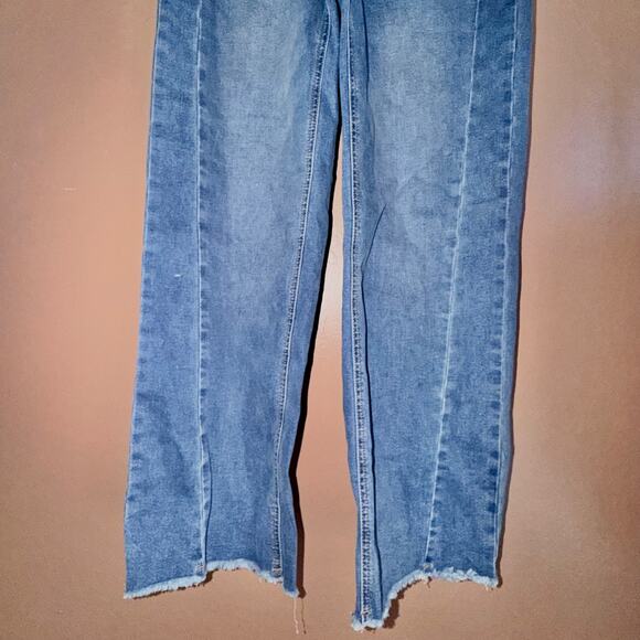 Sidefeel Women's Blue Denim Double Stitch Straight Leg Jeans - Size 6 Short - Picture 6 of 8